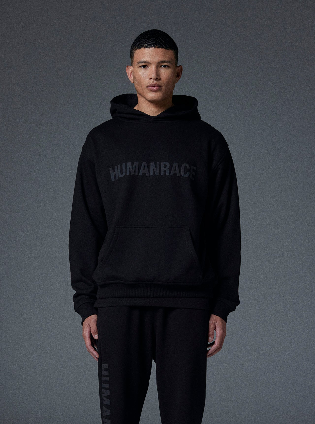 Human Hoodie in Jet Black