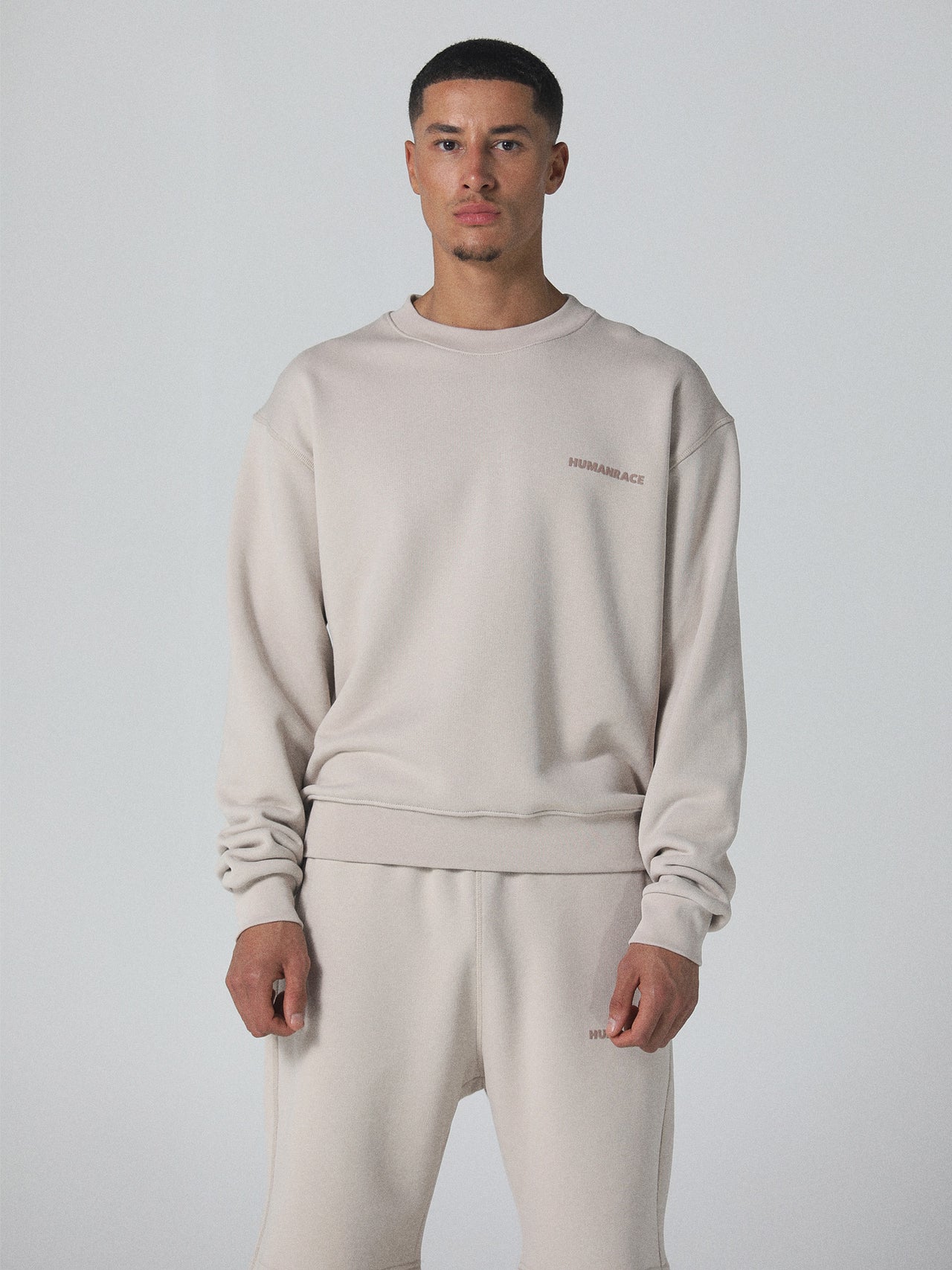 World Crewneck in Deep Taupe